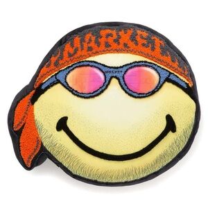 New MARKET Smiley Collab Don’t Happy Be Worry Decorative Pillow